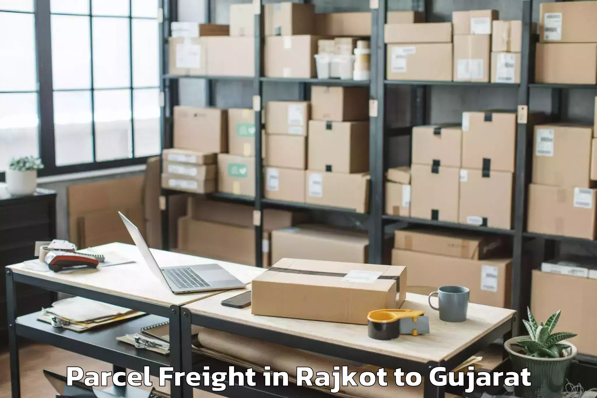 Efficient Rajkot to Devgadbaria Parcel Freight